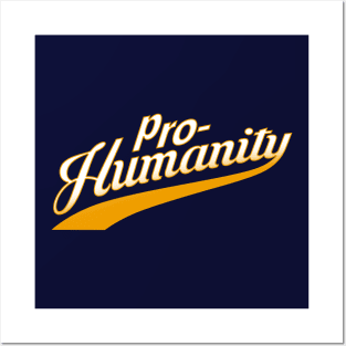 Pro-Humanity Anti-AI Political I Love The Humans Meme Slogan Posters and Art